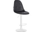Sgabello Da Bar In Pelle Finta - Sgabello - Regolabile In Altezza E Girevole A 360° - Di Facile Manutenzione