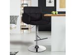 Set Di 2 Sgabelli Da Bar - Sgabello In Velluto - Extra Confortevole - Regolabile In Altezza E Girevole A 360°