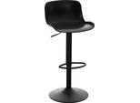Sgabello Da Bar Moderno - Sedia Da Pranzo - Altamente Regolabile E Girevole A 360° | Colore: Nero