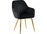 Sedia Da Pranzo Cheryl - Sedia Da Pranzo In Velluto - Comfort Ergonomico, Struttura In Metallo