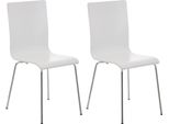 Set Di 2 Pezzi Sedia Per Visitatori - Sedia Per Riunioni - Design Ergonomico, Seduta Confortevole Per Ore, Colore: Bianco