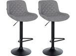Set Di 2 Sgabelli Da Bar - Poggiapiedi - Comfort Regolabile In Altezza