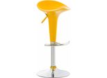 Sgabello Da Bar Moderno E Regolabile - Sgabello - Seduta Confortevole E Sedile Girevole A 360°. Colore: Giallo