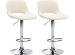 Set Di 2 Sgabelli Da Bar - Sgabello - Regolabile In Altezza, Comfort In Pelle Finta