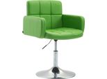 Poltrona, Poltroncina - Pelle Finta - Girevole A 360° - Colore: Verde