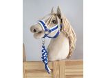 Set Di Cavezza Hobby Horse - Cavezza Regolabile E Cintura In Corda - Extra Confortevole E Fatta A Mano
