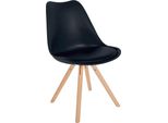 Sedia Da Pranzo In Plastica - Sedia Da Pranzo - Struttura In Legno E Comfort