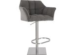 Sgabello Da Bar Moderno - Sgabello Di Design - Portata 240 Kg - Regolabile Ed Elegante In Acciaio Inox