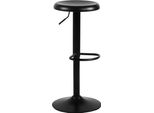 Sgabello Da Bar Moderno - Sgabello Di Design - Regolabile E Ruotabile A 360°, Elevato Comfort Di Seduta | Colore: Nero