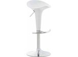 Sgabello Da Bar Moderno E Regolabile - Sgabello - Seduta Confortevole E Sedile Girevole A 360°. Colore: Bianco