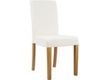 Sedia Da Pranzo In Corda - Sedia Con Braccioli - Elevato Comfort Di Seduta - Crema - Protezione Del Pavimento