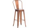 Sgabello Da Bar In Metallo - Sedia - Elevata Stabilità E Comfort - Facile Manutenzione | Colore: Rame