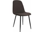 Sedia Da Sala Da Pranzo In Velluto - Sedia Modulare - Elevato Comfort Di Seduta, Metallo Nero