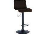 Sgabello Da Bar Con Design In Velluto - Look Moderno, Elevato Comfort Di Seduta E Struttura Regolabile