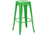 Sgabello Da Bar, Sgabello - Design Impilabile, Salvaspazio - Look Moderno. Colore: Verde
