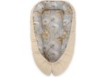 Baby Nest - Baby Cocoon - Bifacciale, Traspirante E Sicuro, Regolabile, Grigio/Beige, Bobbono