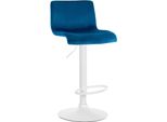 Sgabello Da Bar Con Rivestimento In Velluto - Design - Regolabile E Girevole A 360°