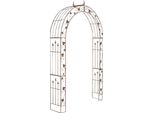 Arco Rampicante In Ferro Verniciato A Polvere - Arco Di Rose - Elegante Supporto Da Giardino