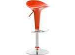 Sgabello Da Bar Moderno E Regolabile - Sgabello - Seduta Confortevole E Sedile Girevole A 360°. Colore: Arancione