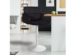 Set Di 2 Sgabelli Da Bar - Sgabello Da Bar - Regolabile E Girevole A 360° - Velluto - Elevato Comfort Di Seduta