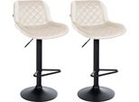 Set Di 2 Sgabelli Moderni Da Bar - Poggiapiedi - Comfort Regolabile In Altezza