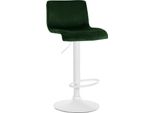 Sgabello Da Bar In Velluto - Design Moderno - Girevole A 360° E Regolabile Per Un Comfort Di Seduta Ottimale