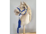 Set Di Cavezza Per Cavalli, Cavallo Da Arena, Regolabile E In Nylon Resistente - Incluso Guinzaglio Morbido, Blu