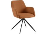 Sedia Da Pranzo In Tessuto A Coste - Sedia Da Cucina - Comfort Girevole - Design Moderno