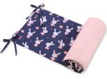 Paracolpi Per Lettino - Bedomranding - Antiallergico, Morbido Rivestimento Per Lettino, Blu Navy
