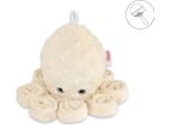 Polipo Coccoloso, Sonaglio Per Bambini, Sicuro Fin Dalla Nascita - Pile Minky A Pois Color Crema