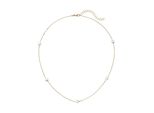 Kette Ohne AnhäNger Jobo "Mit SternföRmigen Zwischenelementen", Gelbgold 375, Halsketten, Damen, Gelbgold 375 WeißGold 375, L: 43, Gelbgold 375, WeißGold 375, 375 Gold Bicolor 43 Cm