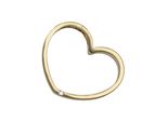 HerzanhäNger Jobo "AnhäNger Herz 21 Mm", Gold (Gelbgold 585), SchmuckanhäNger, Damen, Si = Kleine EinschlüSse, Diamanten Gelbgold 585, Diamanten, Gelbgold 585, 585 Gold Matt Mit Diamant