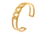 Armspange Jobo "Offener Armreif", Goldfarben, ArmbäNder, Damen, Edelstahl, Armspange, Edelstahl Goldfarben Beschichtet