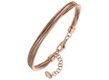 Armband Jobo "Layering", RoséVergoldet, ArmbäNder, Damen, 20Cm, Silber 925 (Sterlingsilber), Armband, 925 Silber Matt 20 Cm
