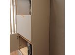 Vicco Credenza Marelle, 60 X 169.5 Cm Con 4 Scomparti, Grigio/Artigiano