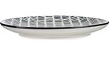 Vessia | Piatto - Piatto Piano - 24 Cm - Nero Crema - Porcellana - Servizio Da Tavola