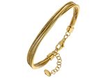 Armband Jobo "Layering", Vergoldet, ArmbäNder, Damen, 20Cm, Silber 925 (Sterlingsilber), Armband, 925 Silber Matt 20 Cm