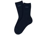 Socken BOSS, Damen, Gr. 35-38, dunkelblau 401, Viskose, elastisch, Socken Socken