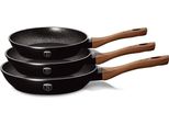 Berlinger Haus Set Di 3 Padelle In Granito Ebony Rosewood 12573