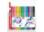 Stabilo 488/15-02 Penne Con Punta In Fibra Stabilo Pointmax, Confezione Da 15, Nuovi Colori