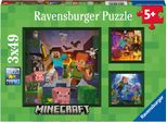Ravensburger 5621 Puzzle Minecraft Biomi 3 X 49 Pezzi 5621