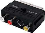 Sencor Sav 151-000 Adattatore Av, Connettore Scart - 3X Rca/M+S-Video, Interruttore.