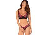 Obsessive - Set Di Reggiseni Ouvert - Nero/Viola
