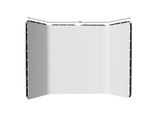 Supporto Per Sfondo, Struttura In Acciaio Resistente, Tessuto Antipiega, 240X400Cm Bianco