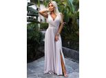 Numoco Abito Da Festa Donna Louise Beige Xl