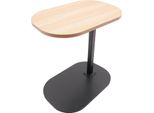 Tavolino A C, Regolabile In Altezza, Design Salvaspazio, Legno