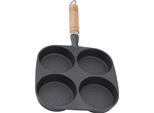 Padella Per Uova 4 Tazze Con Manico In Legno Per La Colazione Pancake Omelette