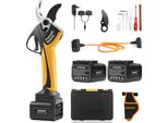 Potatore Da Giardino A Batteria, Motore Brushless, Lame A Lunga Durata, SW-758 Y, Due Batterie