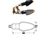 Indicatore Bcr Goccia Per Moto Golden Golden Taglia Unica
