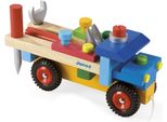 Janod Camioncino Degli Attrezzi Giocattolo In Legno Per Bambini Tirato A Mano Camioncino Degli Attrezzi